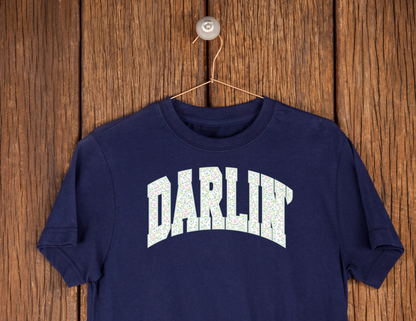 Darlin’ Floral Varsity Graphic Tee by A&H Creative Co.