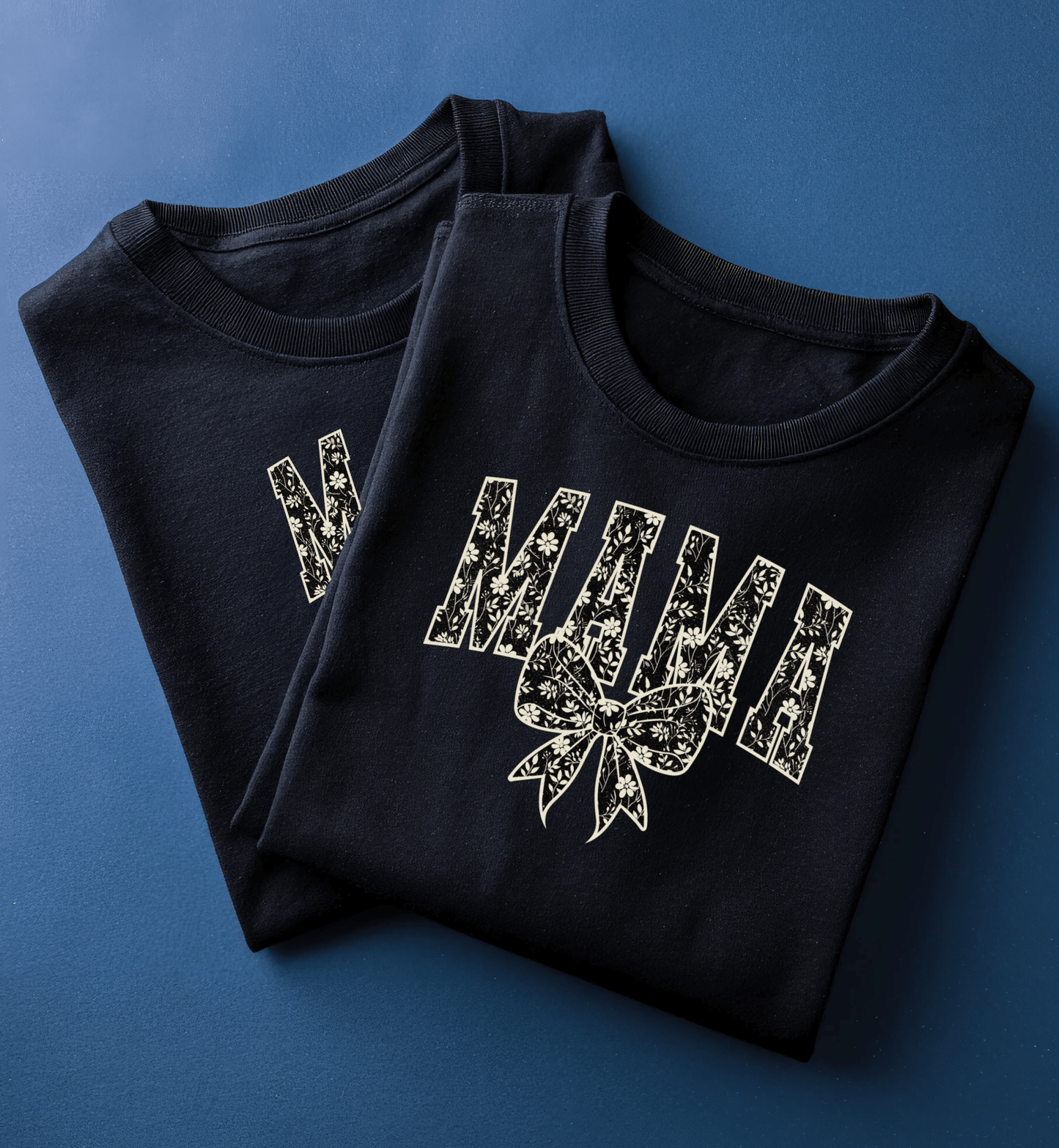 Floral Bow “MAMA” Graphic Tee - A&H Creative Co.