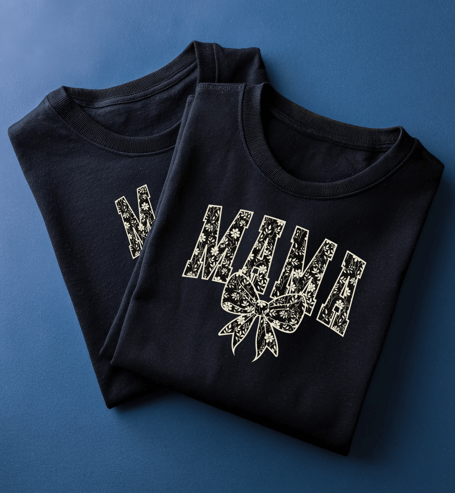 Floral Bow “MAMA” Graphic Tee - A&H Creative Co.