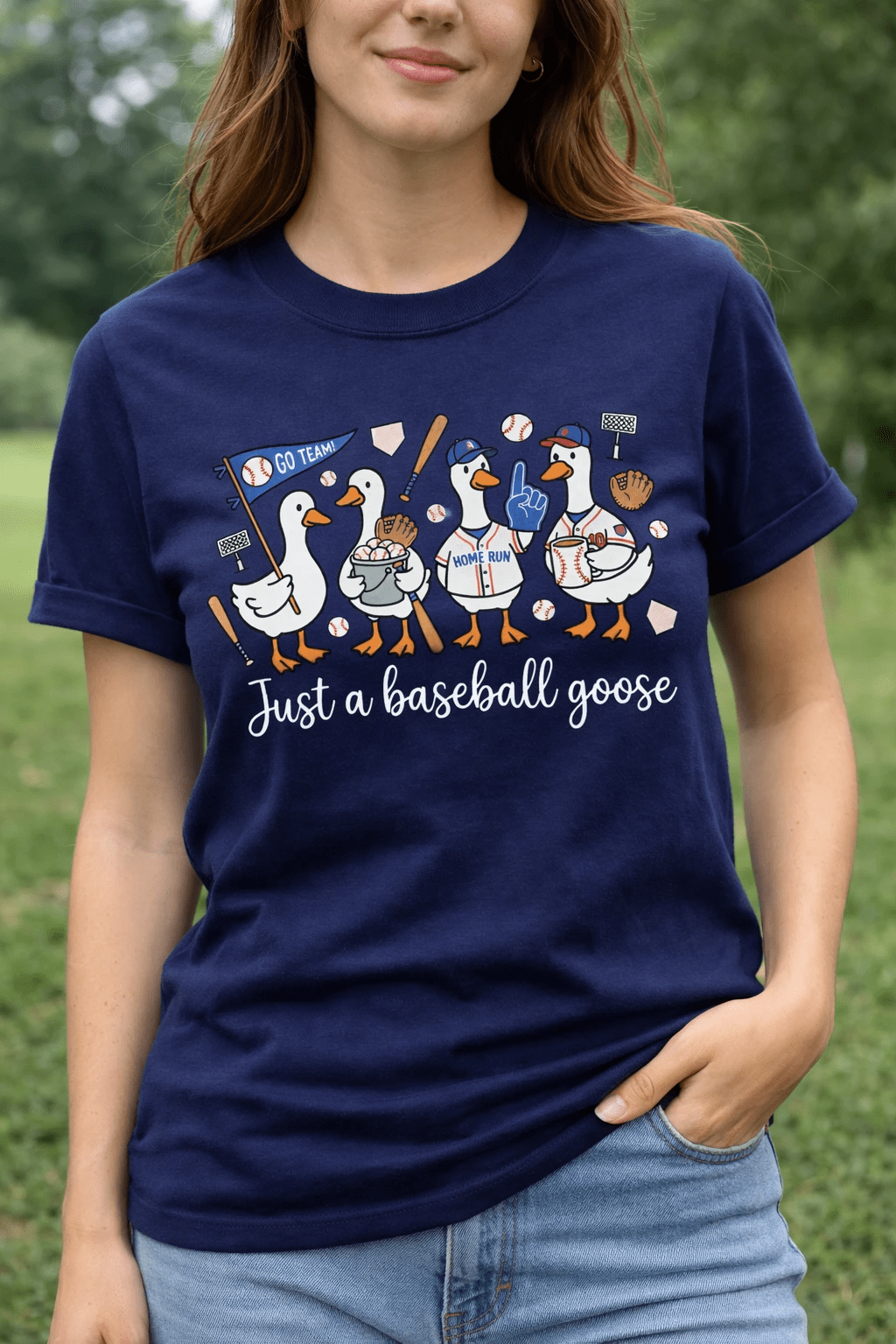 Just a Baseball Goose Shirt - A&H Creative Co.