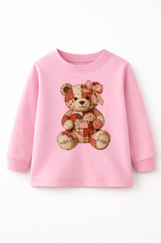 Patchwork Teddy Bear Shirt by A&H Creative Co.