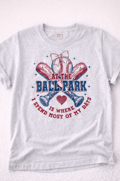 At the Ballpark Baseball Graphic Tee - A&H Creative Co.