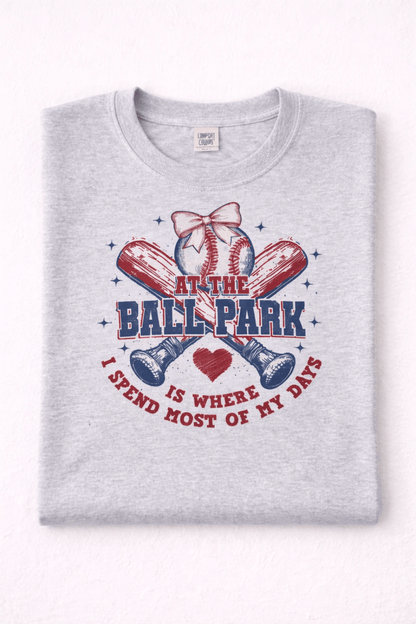 At the Ballpark Baseball Graphic Tee - A&H Creative Co.