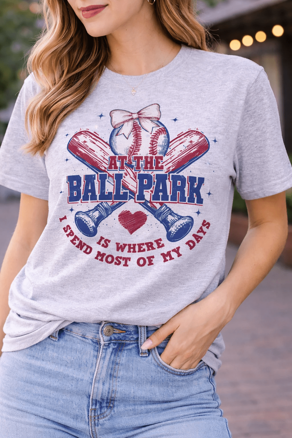 At the Ballpark Baseball Graphic Tee - A&H Creative Co.