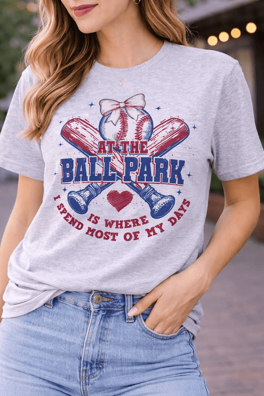 At the Ballpark Baseball Graphic Tee - A&H Creative Co.