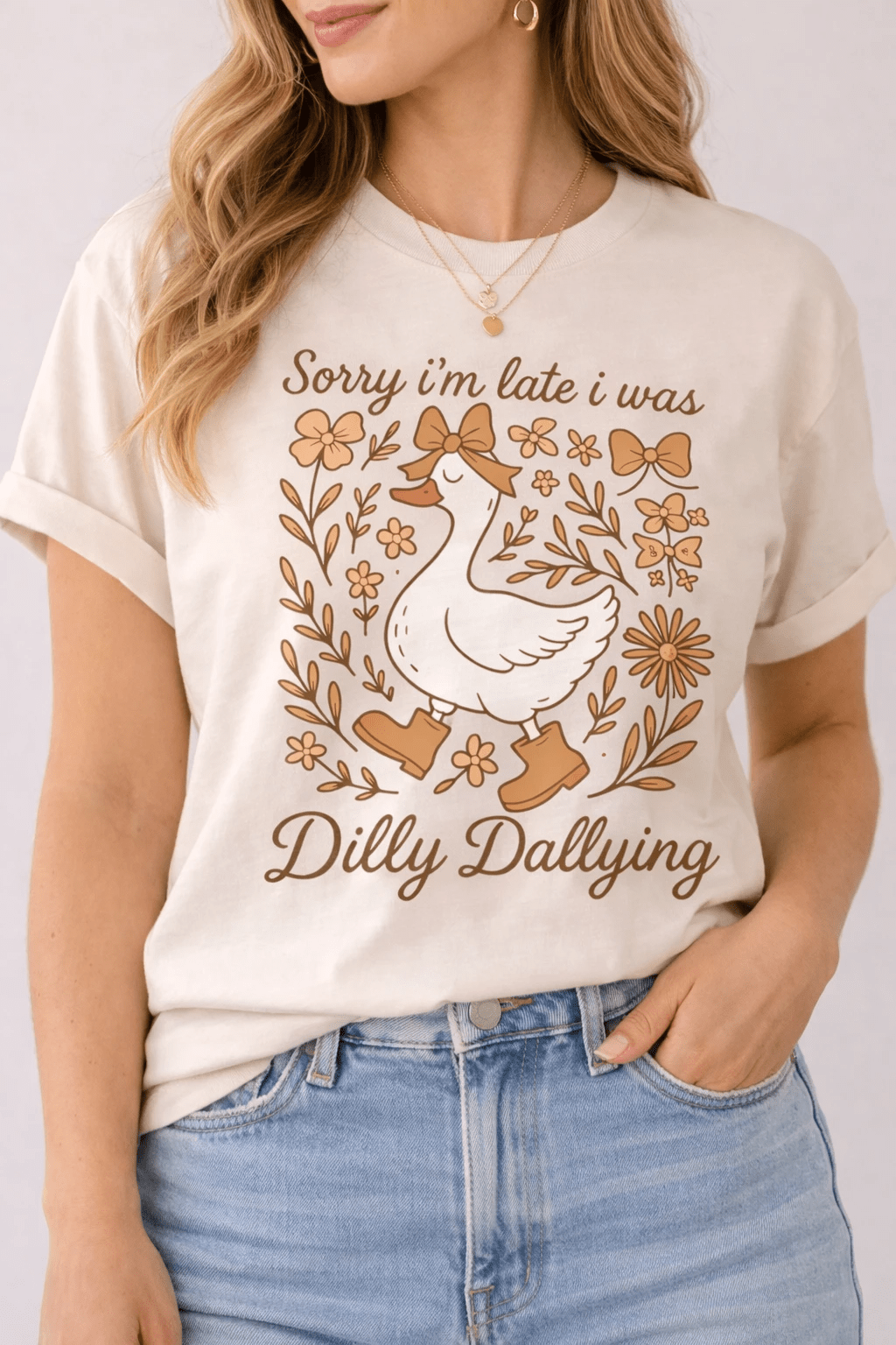 Sorry I’m Late I Was Dilly Dallying Tee - A&H Creative Co.