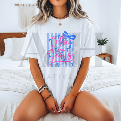 Coffee & Jesus Graphic Tee | Faith + Coffee Shirt