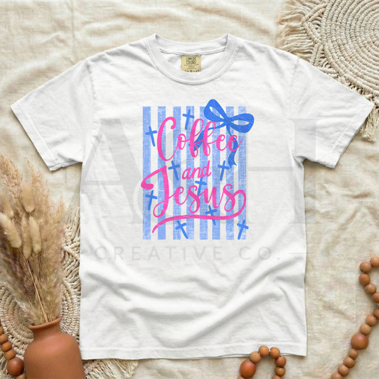 Coffee & Jesus Graphic Tee | Faith + Coffee Shirt