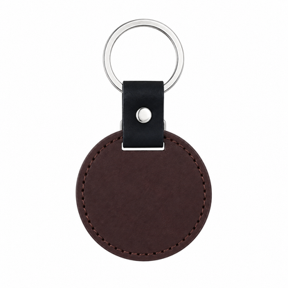 Personalized Engraved Keychain | Custom PU Leather Keychain