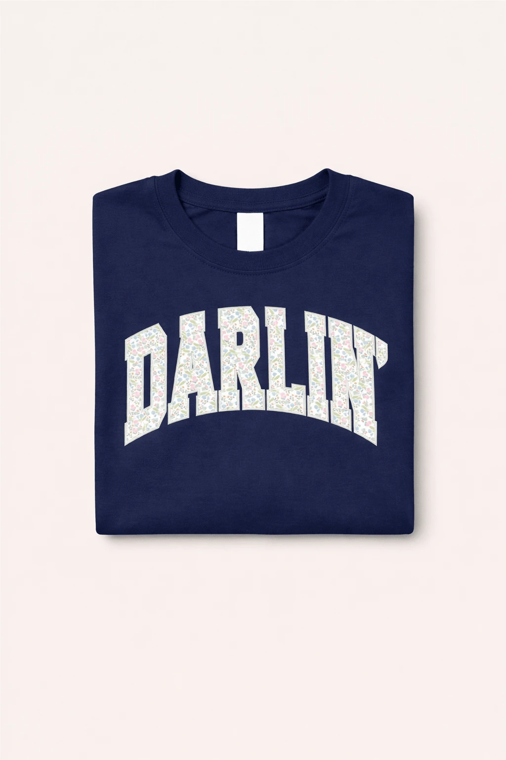 Darlin’ Floral Varsity Graphic Tee by A&H Creative Co.