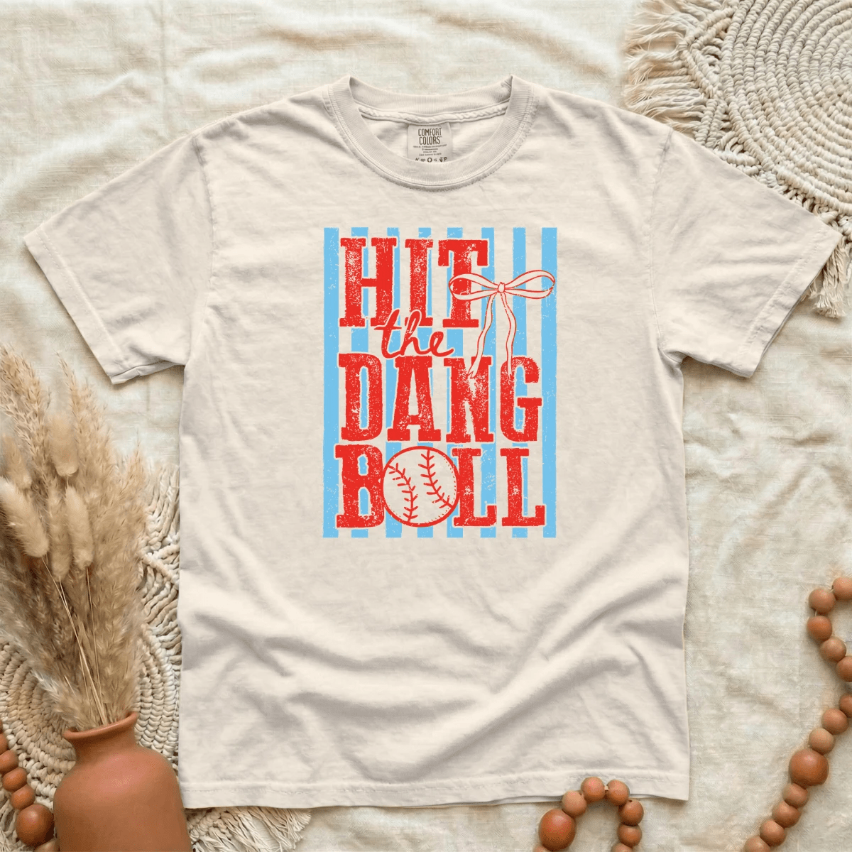 Hit the Dang Ball Tee (Baseball Game Day Graphic) - A&H Creative Co.