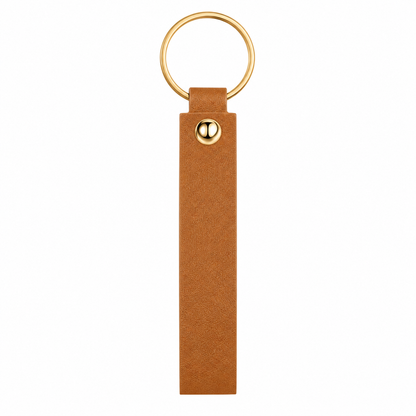 Personalized Engraved Keychain | Custom PU Leather Keychain