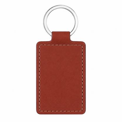 Personalized Engraved Keychain | Custom PU Leather Keychain