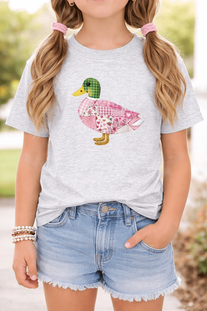 Pink Patchwork Duck Tee by A&H Creative Co.