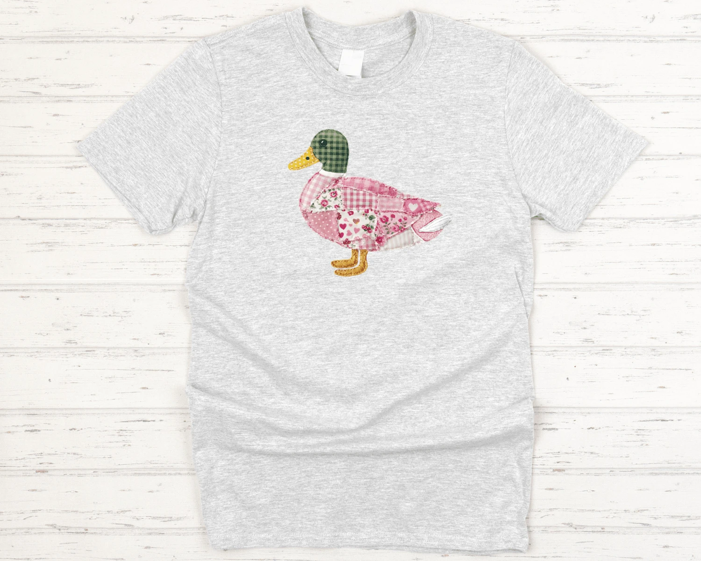 Pink Patchwork Duck Tee by A&H Creative Co.