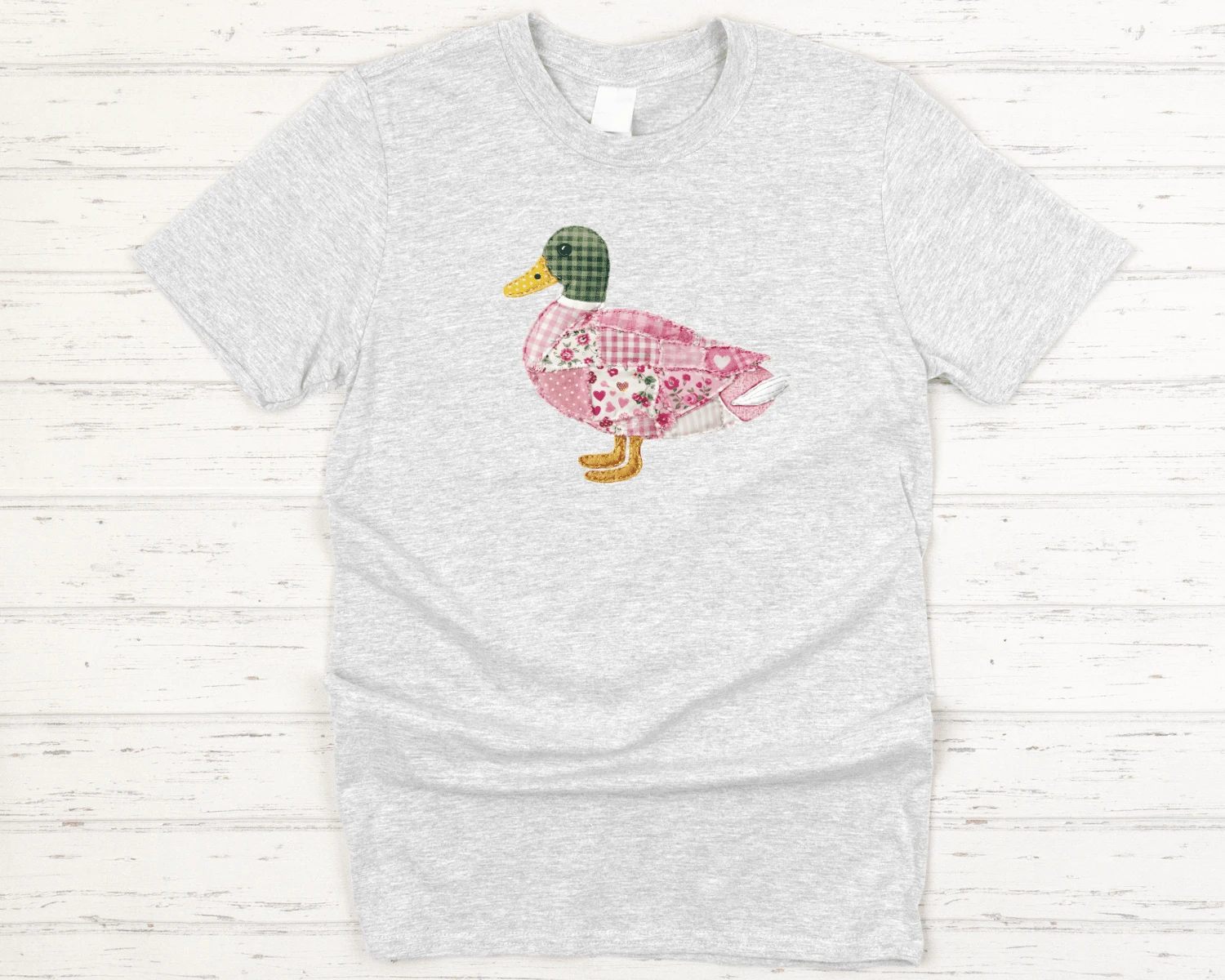 Pink Patchwork Duck Tee by A&H Creative Co.