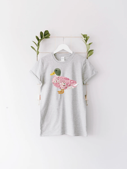 Pink Patchwork Duck Tee by A&H Creative Co.