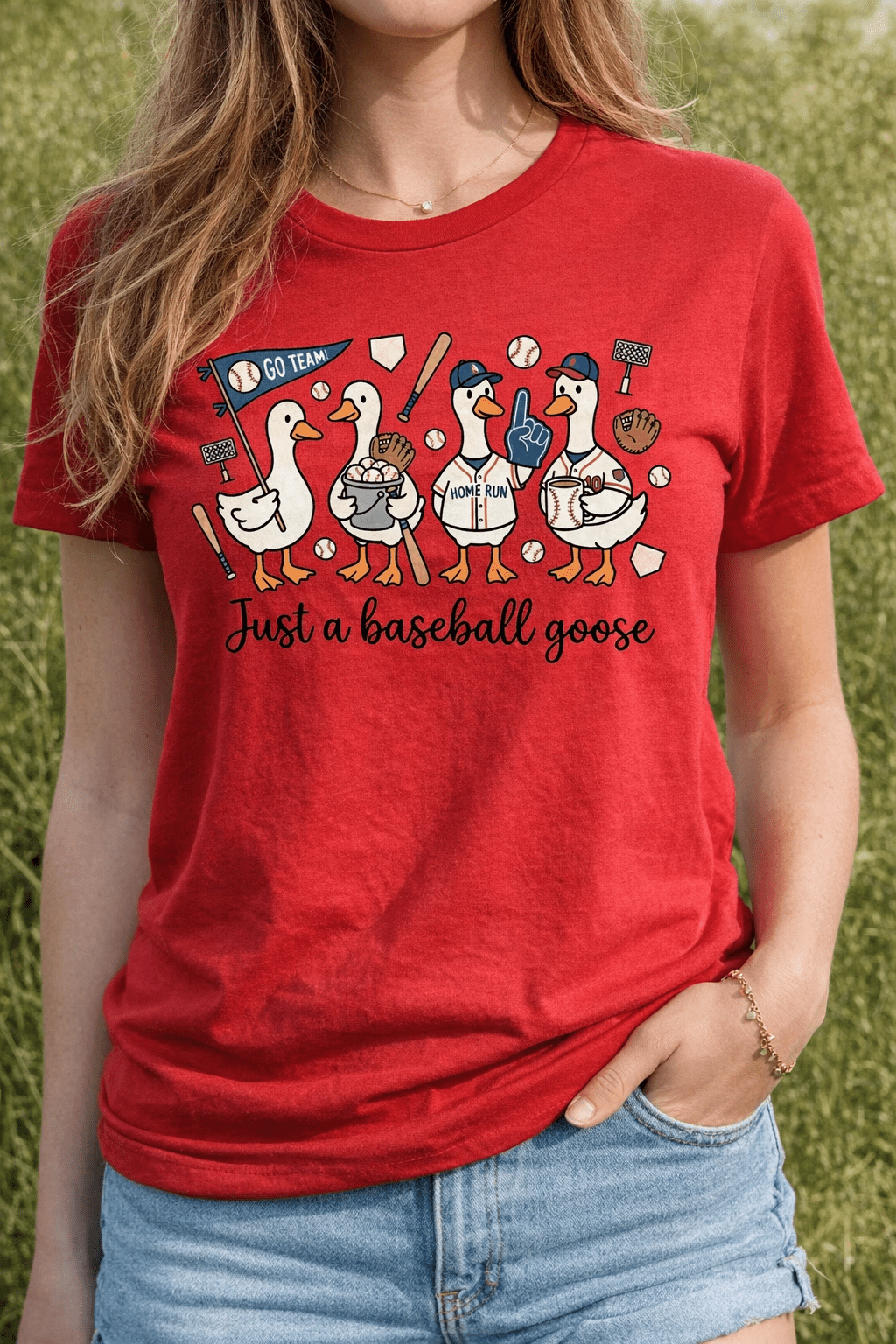 Just a Baseball Goose Shirt - A&H Creative Co.