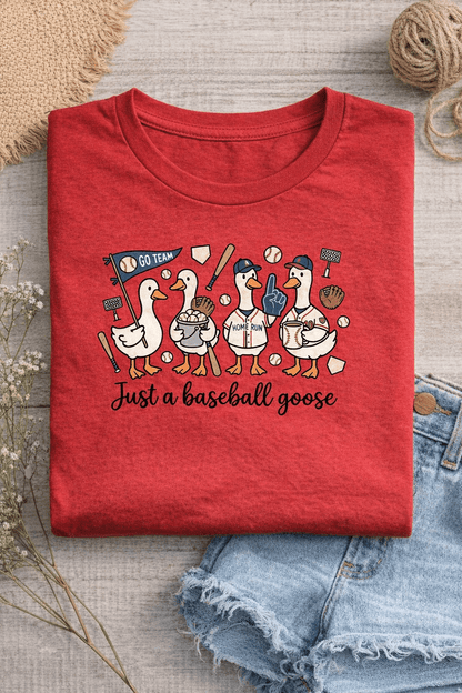 Just a Baseball Goose Shirt - A&H Creative Co.